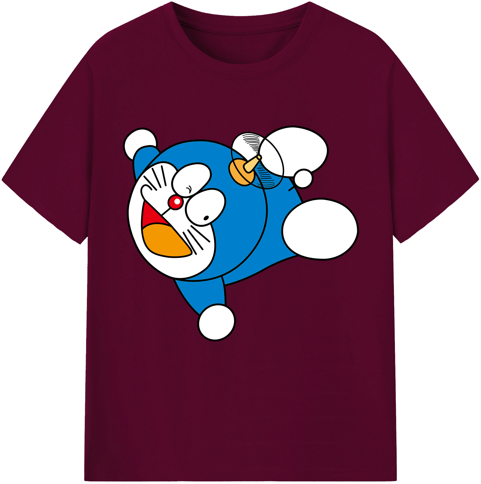 （画像用） ドラえもん Doraemon レディースカジュアルプリントTシャツ（綿100％）